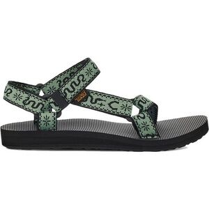 Teva Original Universal Sandal Black and Green Snake Moon and Stars